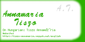 annamaria tiszo business card